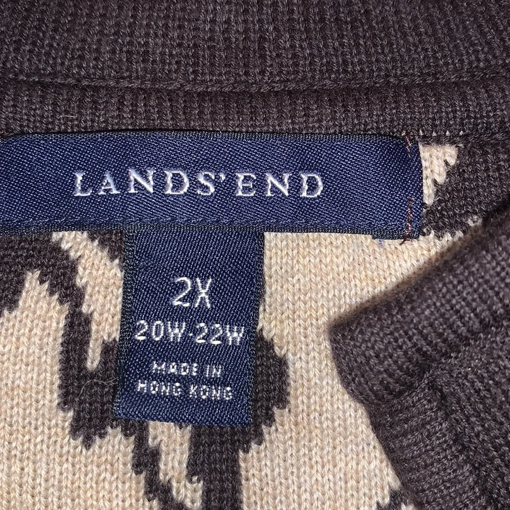 LAND’S END Button down w/ pockets Cardigan women size 2X - Picture 3 of 5